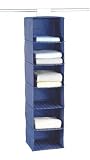 WENKO 4374100100 W�schesortierer Comfort - 6 F�cher, Kunststofffilm, 30 x 122 x 30 cm, blau gestreift