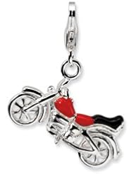 Amore La Vita 3-D Enameled Motorcycle Theme Clasp Charm