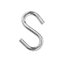 Campbell 6106124 Carbon Steel "S" Hook with Blu-Krome Finish, 61 Trade Size, 120 lbs Load Capacity, Pack of 50