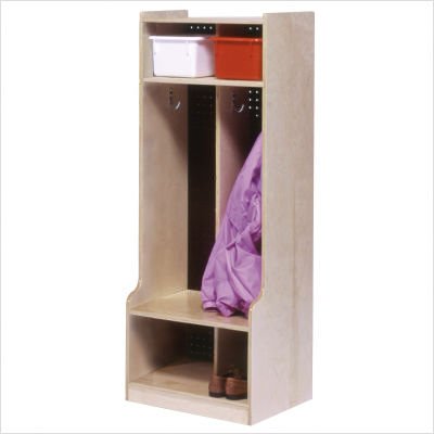 Two Section Locker with Seat/Step