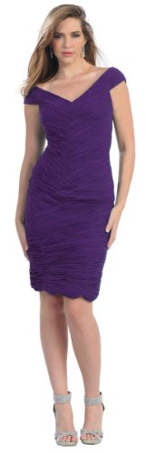 Short Cocktail Party Designer Ruched Prom Dress #2814