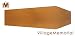 Western Cut Cardboard Coffin - The Artist's Paper Craft Casket (Brown Color)