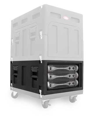 SKB 6U Expander Case for SKB19-R1406, Optional Rear Rails