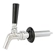 Perlick 525SS Stainless Beer Faucet Chrome Shank Combo Kit w/ Knob