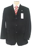 Calvin Klein Mens 3 Button Black Velvet Sport Coat / Blazer / Jacket - Size 40S