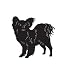 Companion Dog Pet Papillon Car Truck Vehicle Bumper Helmet Decal Sticker Wall Art Laptop Design Skin Stickers