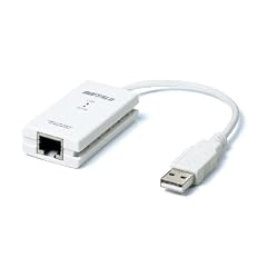 BUFFALO 10/100M USB2.0用 LANアダプタ (Wii&MacBookAir対応) LUA3-U2-ATX