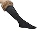 ECOSCO Women Soft Cozy Fuzzy Faux Fur Leg Warmers Socks Boots Cuffs Cover