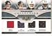 2008 Donruss Threads Rookie Collection Materials Quad #1 Matt Ryan / Joe Flacco / Darren McFadden / Jonathan Stewart - Falcons / Ravens / Raiders / Panthers (RC - Rookie Card Insert - Piece of Authentic Jersey - Serial #d to 100) (Football Cards)