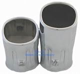 BMW Genuine E36 Oval Chrome Exhaust tailpipe Tip Trim 328i/isic from 1996