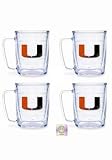 Miami Hurricanes Tervis Tumblers 17 oz Mugs - set of 4