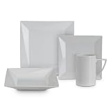Mikasa Sculpture White 4-Piece Place Setting