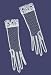 Miniature Pair of Sheer Net White Ladies Gloves