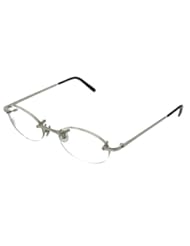 Cartier Eyeglasses Unisex T8100670 Silver Titanium