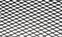 Black Aluminum Mesh Universal Grille 16"x48" Flat Sheet