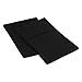 Superior 1500 Series 100% Brushed Microfiber Pillowcase Set of 2, Standard, Black