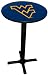 West Virginia Mountaineers Pub Table with Black Commercial Base