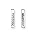 Swarovski Pavé Rod Pierced Earrings title=
