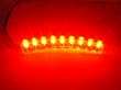RED 9 LED NEON MOTORCYCLE / CAR / BOAT / HOME / POD LIGHT BRIGHT ACCENT GLOW 9LED FLEXIBLE WATER PROOF