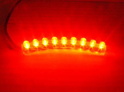 Best Price CITI RED 9 LED NEON MOTORCYCLE / CAR / BOAT / HOME / POD LIGHT BRIGHT ACCENT GLOW 9LED FLEXIBLE WATER PROOF
