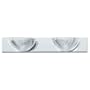 Sea Gull Lighting 4723-05 Oceanic Two-Light Vanity, Chrome Finish with Clear Ribbed Acrylic Diffuser