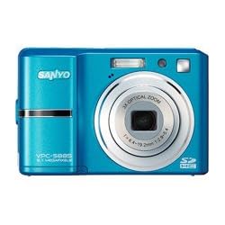 Sanyo Xacti Vpc-S885 8Mp Digital Camera With 3X Optical Zoom, 2.7 Lcd, Face Detection - Blue