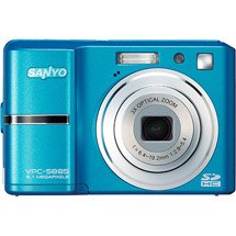 Sanyo Xacti VPC-S885 8MP Digital Camera with 3x Optical Zoom, 2.7 LCD, Face Detection - Blue