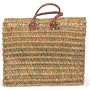 Moroccan Straw Summer Beach / Shopper / Tote Bag 20"x17"x7"