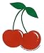 Cherries Window Sticker