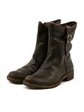 Fly London Dark Brown Osmond Buckle Boot Shoes