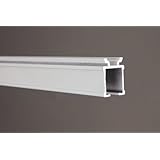 Double Curtain Track Kit, 8 Ft, White, Wall Mount