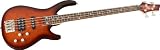 Rogue LX400 Series III Pro 4-String Electric Bass Guitar, Sunset Burst