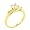 Sterling Silver Gold Plated Round Cut Cz Promise Wedding Engagement Solitaire Ring