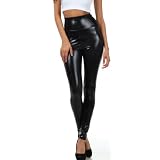 Sakkas Shiny Liquid Metallic High Waist Stretch Leggings - Made in USA