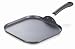 Imusa Square Griddle with Silicone Handle, 11 Inch, Black