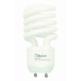 MaxLite MLS26GUWW GU24 Base Compact Fluorescent Light Bulb, 26-Watt