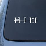 HIM Logo - Car, Truck, Notebook, Vinyl Decal Sticker #2414 | Vinyl Color: White