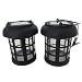 Smart Solar 3782WRM2 Black Umbrella Hanging Solar Lantern, 2-Pack