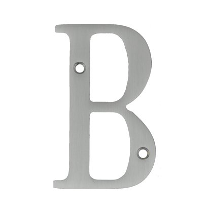 Bolton Hardware Letter 3 Inch Solid Brass Satin Nickel Finish House Letter Raised 3/16
