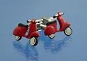 Scooter Cufflinks - Red PSN111