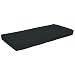 Strathwood Camano All-Weather Wicker Sectional Lounge Sofa Polyester Cushion, Solid Black