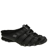 Skechers Women's Bikers Nomad Sneaker,Black Leather,8 M US