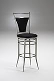 Hillsdale Furniture - Cierra Swivel Bar Stool With Black Faux Suede