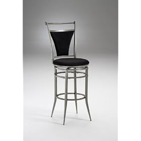 Click here to buy 30H Cierra Contemporary Black Swivel Bar Pub Stool by visiondecor Furniture.