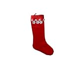 24 Christmas Stocking with handmade decoration, Christmas Decoration