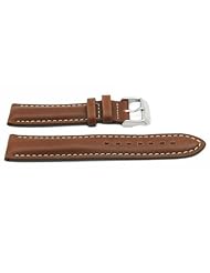 Hadley Roma 20mm Water Resistant Tan Tag Heuer Style Waterproof Leather Watch Band