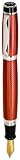 Waterford Kilbarry Fountain Pen with Medium Nib, Red Guilloche Transparent Lacquer Finish with Platinum-Plated Accents (WF/450/GRD)