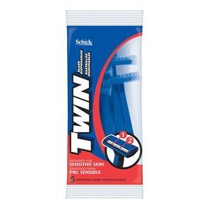 Schick - Rasoirs jetables à 2 lames - 5/paquet (12 paquets)