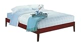 Modus Furniture Newport Queen Size Simple Platform Bed, Cordovan