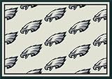 Philadelphia Eagles 7' 8 x 10' 9 Team Repeat Area Rug (White)